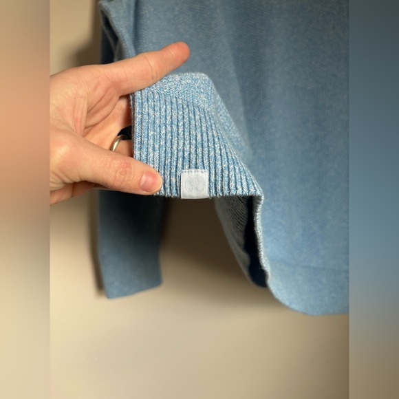 Lululemon Textured Knit Crewneck Sweater in Sky Blue - Picture 7 of 8